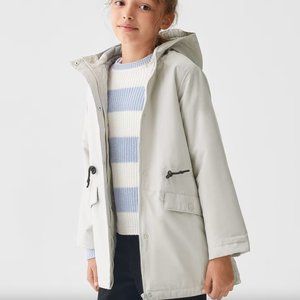 Zara Kids Unisex White Raincoat